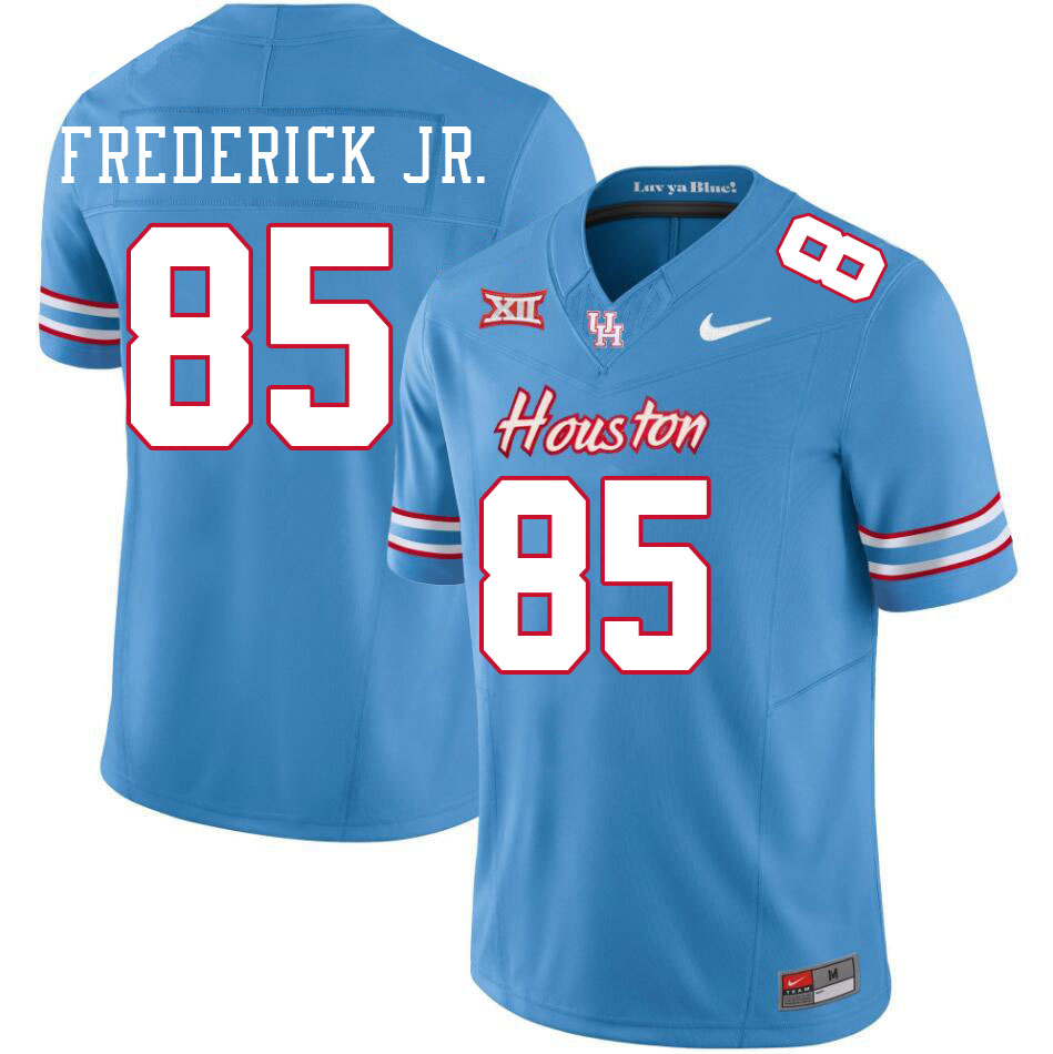 Men #85 Traville Frederick Jr. Houston Cougars College Football Jerseys Stitched-Oilers